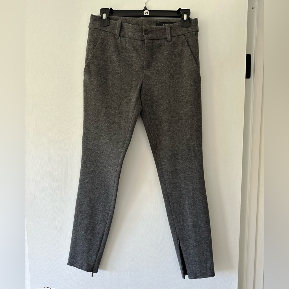 Gucci trouser wool slim fitting ankle length with bottom zipper